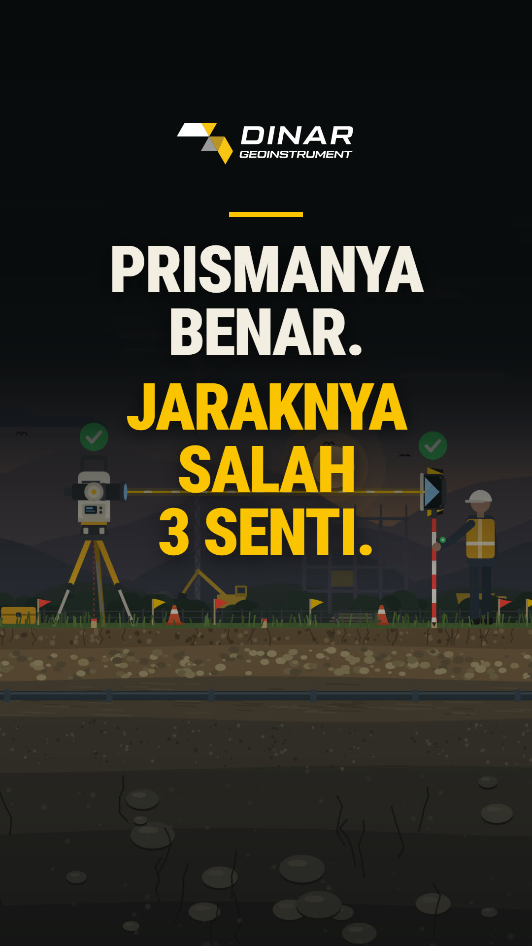 Play reel: right prism, 3 cm off
